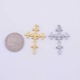 Cross Charm 18K Gold PVD charms - Tarnish Resistant LLL