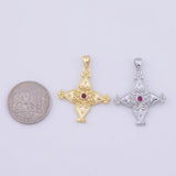 Cross Charm 18K Gold PVD charms - Tarnish Resistant LLL