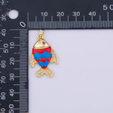 Fish Charm 18K Gold PVD charms - Tarnish Resistant LLL