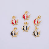 Fish Charm 18K Gold PVD charms - Tarnish Resistant LLL