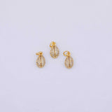 Cowrie Shell Charm 18K Gold PVD charms - Tarnish Resistant LLL