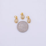 Cowrie Shell Charm 18K Gold PVD charms - Tarnish Resistant LLL