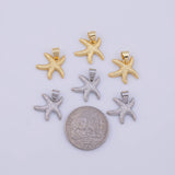 Starfish Charm 18K Gold PVD charms - Tarnish Resistant LLL
