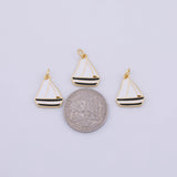 Boat Charm 18K Gold PVD charms - Tarnish Resistant LLL