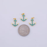 Anchors Charm 18K Gold PVD charms - Tarnish Resistant LLL