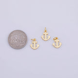 Plain Anchors Charm 18K Gold PVD charms - Tarnish Resistant LLL