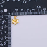Ship's Helm flower Charm 18K Gold PVD charms - Tarnish Resistant LLL