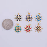 Ship's Helm Charm 18K Gold PVD charms - Tarnish Resistant LLL
