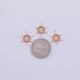 Ship's helm Charm 18K Gold PVD charms - Tarnish Resistant LLL