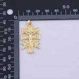 Cross Saint Charm 18K Gold PVD charms - Tarnish Resistant LLL
