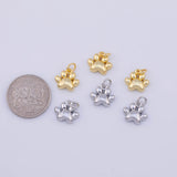 Dog Paw Charm 18K Gold PVD charms - Tarnish Resistant LLL