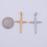 Cross 24x35mm Charm 18K Gold PVD charms - Tarnish Resistant LLL