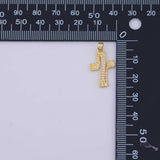 Cross Charm 18K Gold PVD charms - Tarnish Resistant LLL