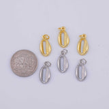 Cowrie shell Charm 18K Gold PVD charms - Tarnish Resistant LLL