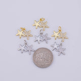 Starfish Charm 18K Gold PVD charms - Tarnish Resistant LLL