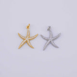 Starfish Star Fish Charm 18K Gold PVD charms - Tarnish Resistant LLL