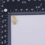 Hamsa hand of fatima Charm 18K Gold PVD charms - Tarnish Resistant LLL