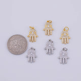 Hamsa hand of fatima Charm 18K Gold PVD charms - Tarnish Resistant LLL