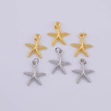 Starfish Star Fish Charm 18K Gold PVD charms - Tarnish Resistant LLL