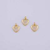 Heart Charm 18K Gold PVD charms - Tarnish Resistant LLL