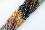 Multi Gemstone Roundel Faceted Discs Beads 6-7mm 15.5" Strand