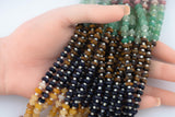 Multi Gemstone Roundel Faceted Discs Beads 6-7mm 15.5" Strand