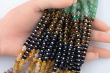 Multi Gemstone Roundel Faceted Discs Beads 6-7mm 15.5" Strand
