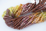 Multi Gemstone Roundel Faceted Discs Beads 6-7mm 15.5" Strand
