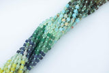 Multi Gemstone Cube Beads 4-5mm 15.5" Strand