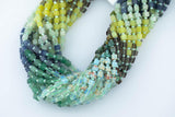 Multi Gemstone Cube Beads 4-5mm 15.5" Strand