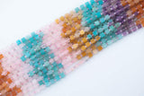 Multi Gemstone Cube Beads 4-5mm 15.5" Strand
