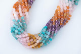 Multi Gemstone Cube Beads 4-5mm 15.5" Strand