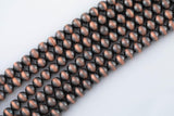 Navajo Pearl Rust Hematite Beads 8mm 10mm 12mm Natural Untreated 15.5" Strands Natural Hematite Loose Bead