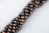 Navajo Pearl Rust Hematite Beads 8mm 10mm 12mm Natural Untreated 15.5" Strands Natural Hematite Loose Bead