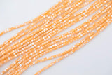 Light Orange Mother of Pearl 3-4mm Heishi Beads 15.5" Strand Shell Beads