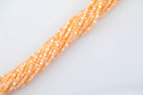 Light Orange Mother of Pearl 3-4mm Heishi Beads 15.5" Strand Shell Beads