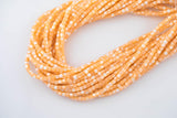 Light Orange Mother of Pearl 3-4mm Heishi Beads 15.5" Strand Shell Beads