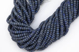 Natural LAPIS, High Quality in Roundel, 5-6mm- Full Strand 15.5 inch Strand Gemstone Beads