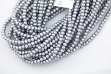 Silver Wood-- Round--6mm 8mm 10mm Full Strand. Gemstone Beads