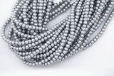 Silver Wood-- Round--6mm 8mm 10mm Full Strand. Gemstone Beads