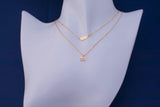 American Flag Necklace or Charm, 14k Gold Filled or Sterling Silver, Dainty Minimalist Jewelry, Birthday Gift for Her, Bridesmaid Gift