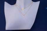 Cross Necklace or Charm, 14k Gold Filled or Sterling Silver, Dainty Minimalist Jewelry, Birthday Gift for Her, Bridesmaid Gift