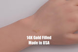 Bee Hive Nest Connector - 14Kt Gold Filled or Sterling Silver- Boots Connectors - Bracelet or Necklace Permanent Jewelry Supply