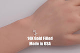 Suspension Bridge Connector - 14Kt Gold Filled or Sterling Silver- Boots Connectors - Bracelet or Necklace Permanent Jewelry Supply