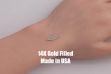 Kayak Connector - 14Kt Gold Filled or Sterling Silver- Boots Connectors - Bracelet or Necklace Permanent Jewelry Supply