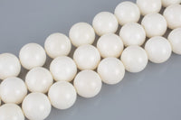 Natural Bone Beads, High Polish Round , Full Strand 4-12mm Beads AAA Quality Gemstone Beads