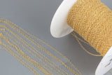14k Gold Filled Chain - 1.3mm*2.0mm Round Cable Chain - Thin Chain - Delicate Chain - Gold Chain-- Round Chain Permanent Jewelry Chain