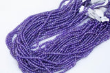 Amethyst Cubic Zirconia Zircon - Beads Full Strands-15.5 inches- 3mm- Nice Size Hole- Diamond Cutting-Nice and Sparkly-Faceted Cube