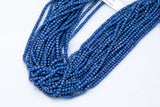 Sapphire Cubic Zirconia Zircon - Beads Full Strands-15.5 inches- 3mm- Nice Size Hole- Diamond Cutting-Nice and Sparkly-Faceted Cube