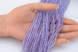 Tanzanite Cubic Zirconia Zircon - Beads Full Strands-15.5 inches- 3mm- Nice Size Hole- Diamond Cutting-Nice and Sparkly-Faceted Cube